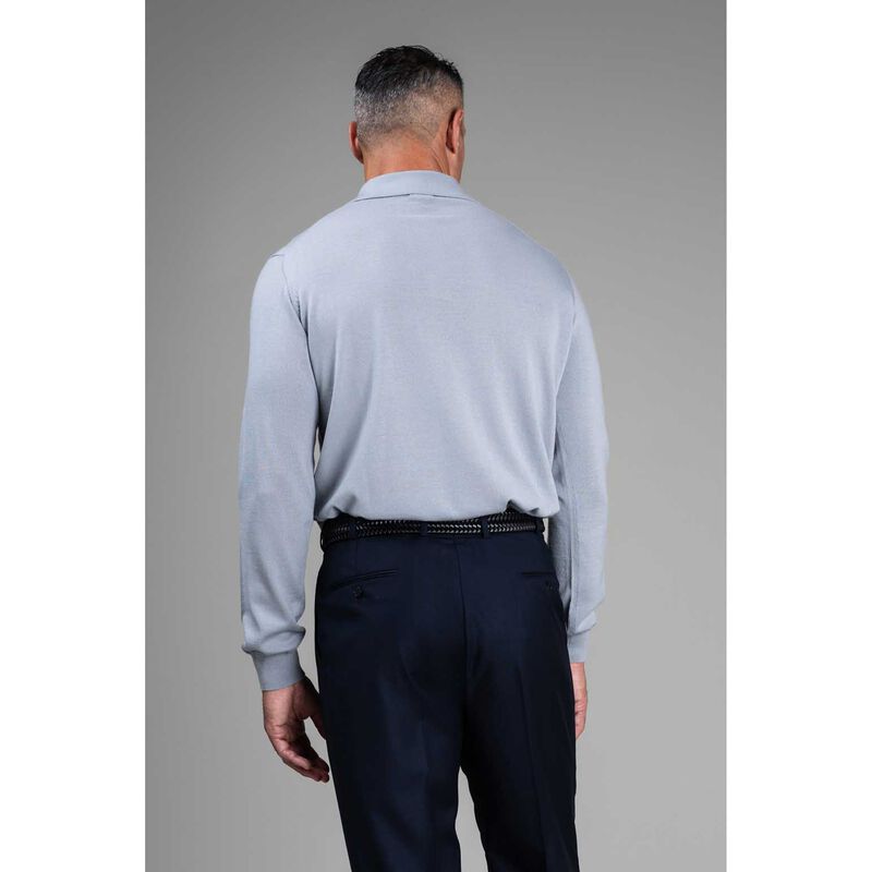 Rembrandt Haast Ash Grey Merino Polo image number 1